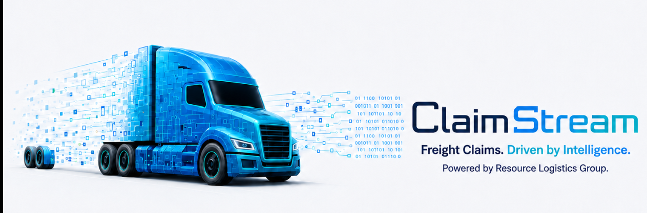 ClaimStream. Freight Claims. Driven by Intelligence. Powered by Resource Logistics Group.
